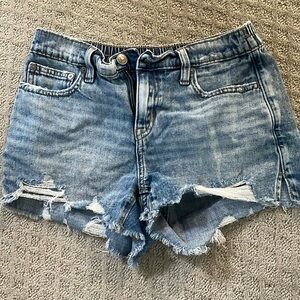 Aerie light washed jean shorts
